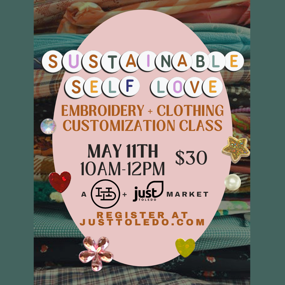 Embroidery Class at Sustainable Self Love Market