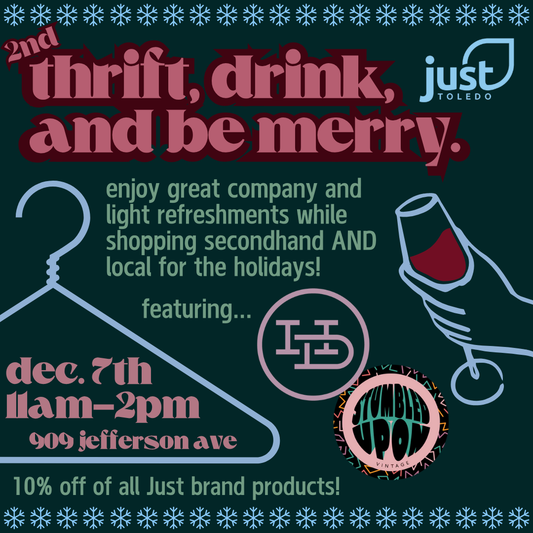 Thrift, Sip, and Be Merry: Holiday Thrift & Sip